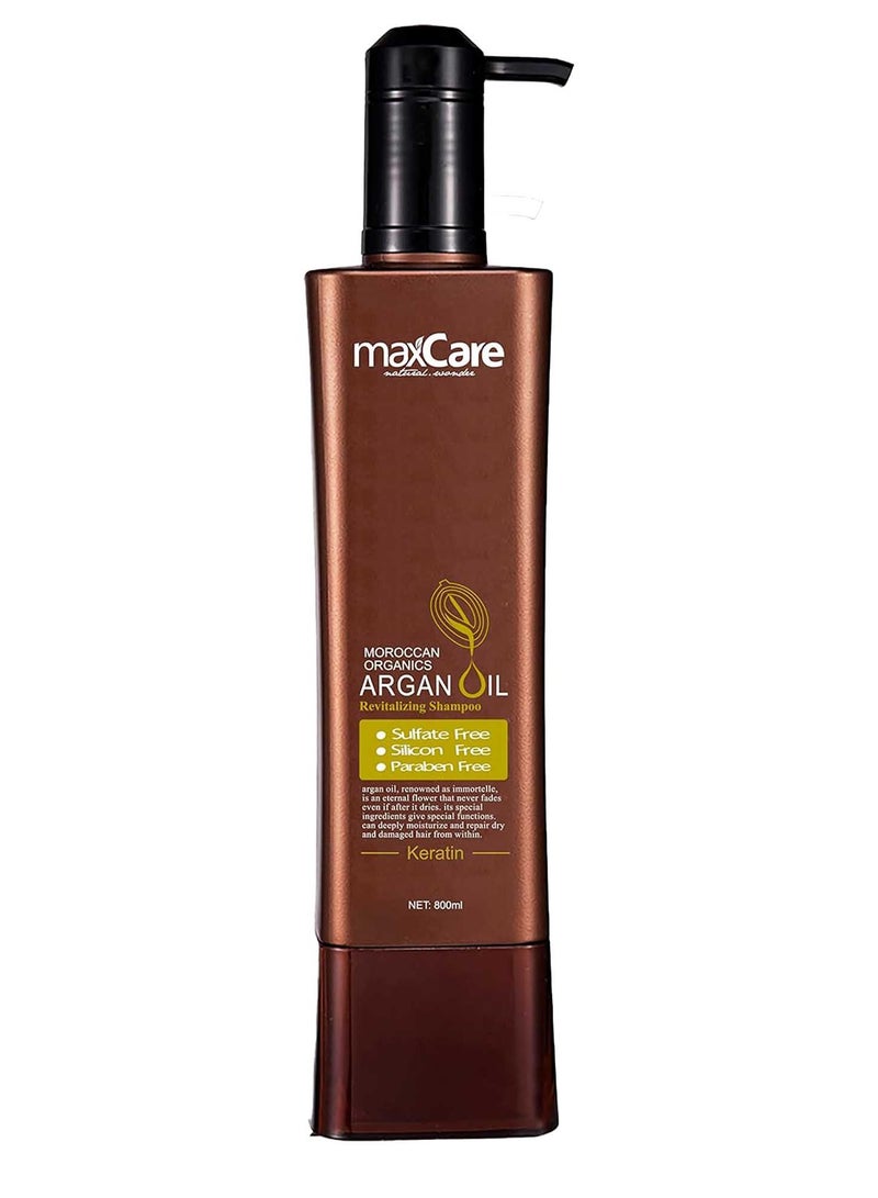 Maxcare Argan Oil Revitalizing Shampoo - 800ml - Image 1